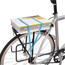 Rack Strap Small Cargo Net by Delta Cycle - Expandable Elastic Strap with Hooks Stretches to Keeps Your Gear Tightly in Place - Bike Cargo Net for Bikes & Kayaks