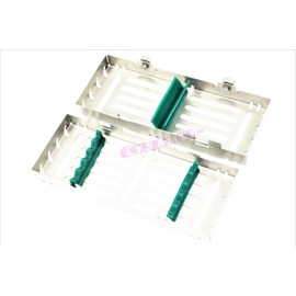 Detachable Sterilization Cassette with Buttons Green German Autoclavable 5 Slot Cynamed