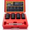 Twist Socket Set 5 Pcs Lug Nut Remover, Bolt Nut