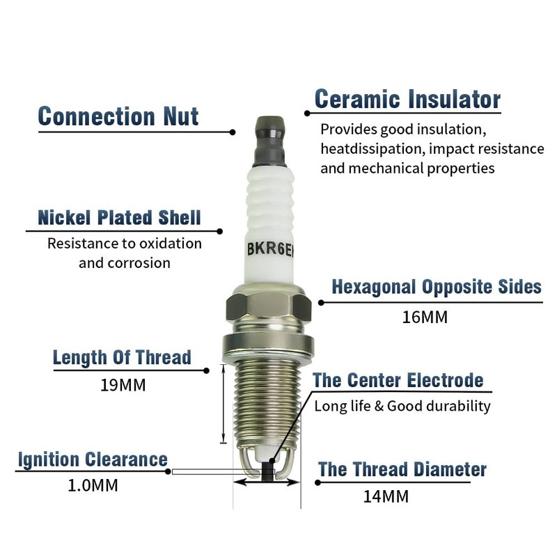 CNPAPC 4PCS 90919-22400 Spark Plugs with Wire Set Compatible with