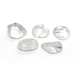 Clear Quartz Small Tumble Stones - 5 Pc