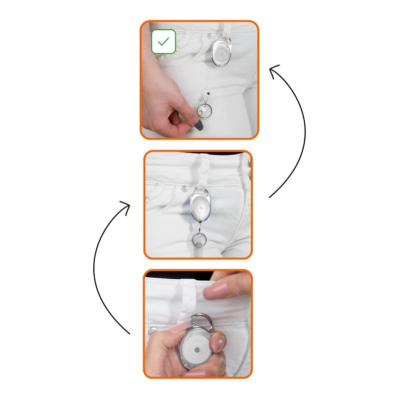Karteo ID card holder with ID yo-yo white [1 piece]