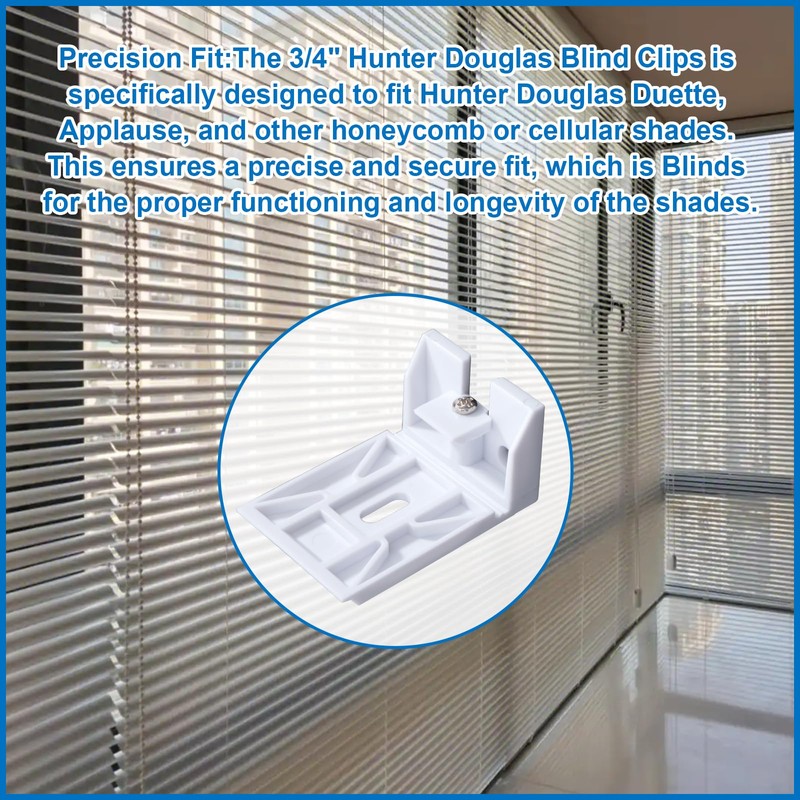 3/4" Blinds Shade Bracket for Hunter Douglas Duette Bracketm,Blind Mounting