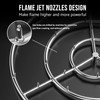 Skyflame 30-Inch Round Stainless Steel Fire Pit Jet Burner Ring,