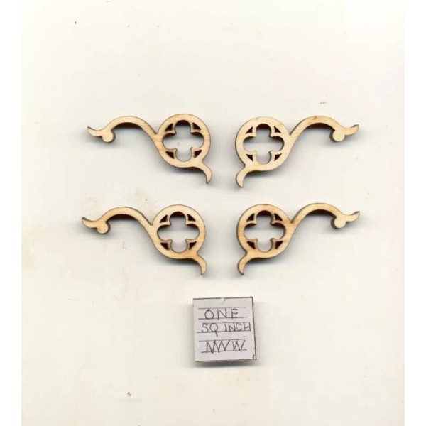 Bracket / Braces - #4 wooden dollhouse miniature 1:12 scale