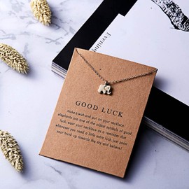 Good Luck Elephant Gifts for Girls Gold Elephant Necklace for Women Men Best Friend Necklaces Friendship Gifts for Women Friends christmas birthday gift