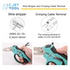 C.JET TOOL 8" Stainless Angle Type Electrician Scissors Heavy Duty