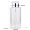 10oz Silver Push-Down Dispenser Bottle - 1 Bottle - Empty