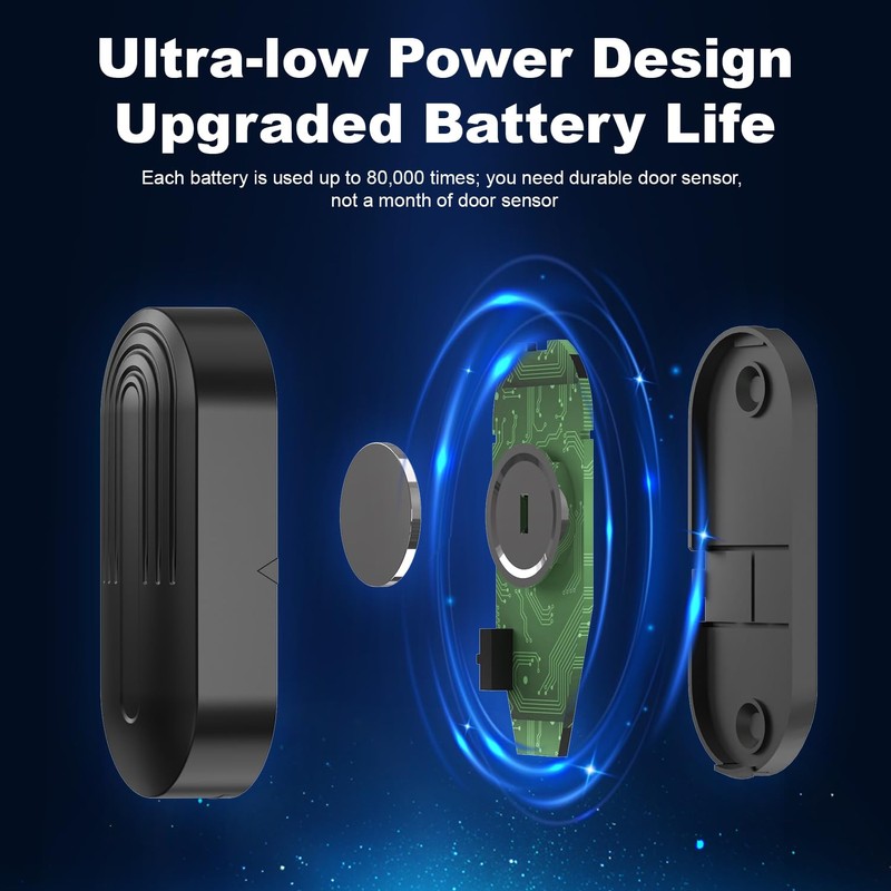 DAYTECH Door Chime, Wireless Door Chimes When Opens, Volume Adjustable