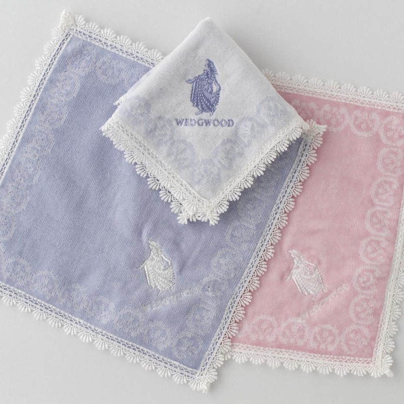 Wedgwood 260510-5202-01 Towel Handkerchief, Pink