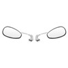Pair 8mm 10mm Motorcycle Rearview Side Mirror Adjustable Angle Retro