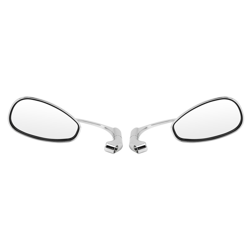 Pair 8mm 10mm Motorcycle Rearview Side Mirror Adjustable Angle Retro