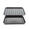 Nuwave Genuine Replacement Non-Stick Enamel Baking Pan & Broiler Rack, Guaranteed to Fit, Sold by Original Manufacturer, Compatible with Every Bravo XL Air Fryer Oven Models 20801,20802, 20811, 20850