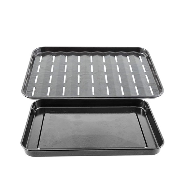 Nuwave Genuine Replacement Non-Stick Enamel Baking Pan & Broiler Rack, Guaranteed to Fit, Sold by Original Manufacturer, Compatible with Every Bravo XL Air Fryer Oven Models 20801,20802, 20811, 20850