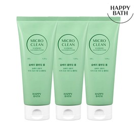 Happy Bath 해피바스 마이크로클린 솝베리 모이스춰 클렌징폼 150g3입 Happy Bath Micro Clean Soapberry Moisture Cleansing Foam 150g (3 pcs)
