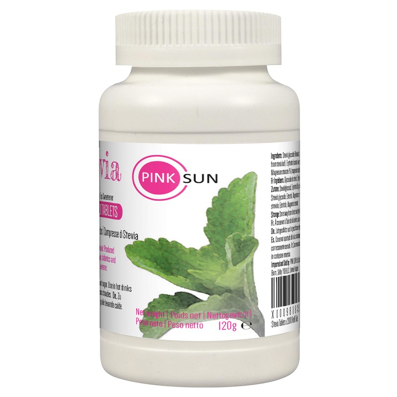 PINK SUN Stevia Tablets x 2000 Refill Tabs (Top up