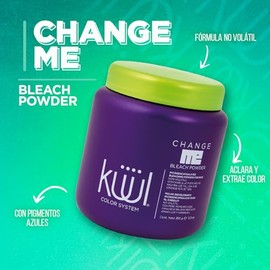 KÜÜL - Change Me Bleach Powder Decolorante en Polvo 350 g, para el Cabello, Aclara y Extrae el Color, Minimiza el Daño en el Cabello, No Volátil, Neutraliza Reflejos Amarillos y Naranjas