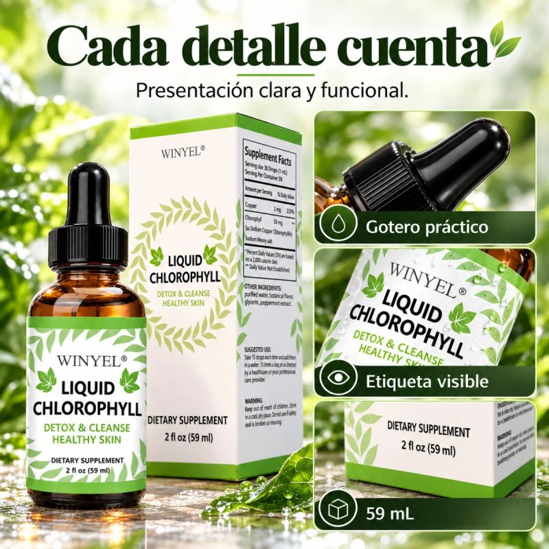 Liquid Chlorophyll Advanced Green Supplement