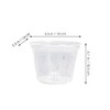 BESPORTBLE 5sets Clear Orchid Pots Flower Planter with Saucers Breathable
