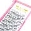Fan Eyelash Extensions, 3D-C-0.07-15, Short, Ready-Made Volume Eyelashes, 0.07 C
