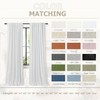 KOUFALL White Blackout Curtains 63 Inch Length for Bedroom,Linen Textured