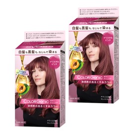 Syos Color Genic Milky Hair Color P01 Crystal Pink 2P + Free