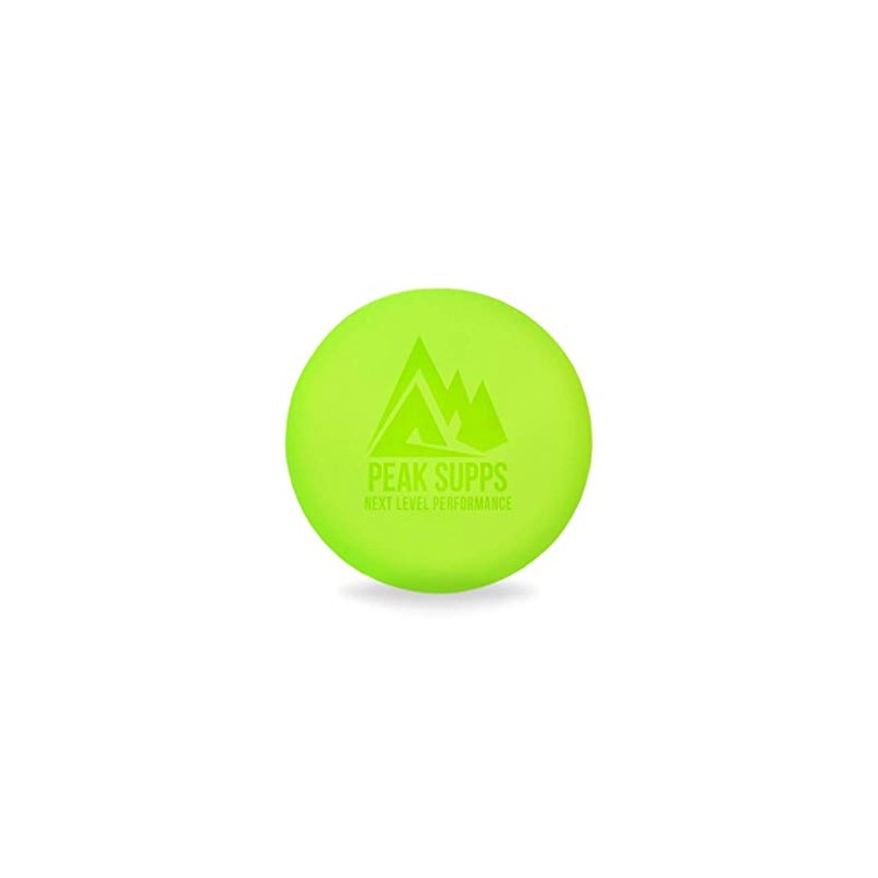 Lacrosse Ball for Trigger Point Massage - Lime Green (6cm