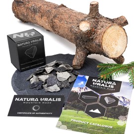 Natura Uralis Orenburg Black Clay | 100 g Natural Black Tone, Dark Grey to Black - Amazing Crunch, Satisfying Earthy, Velvet and Firm Texture, ASMR Sensation