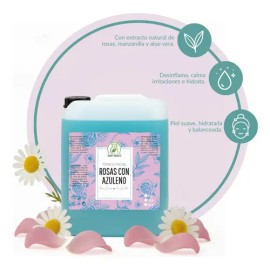 Tónico Facial Hidratante De Rosas Con Azuleno 10 Litros