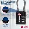 Brinks TSA Accepted Indicator Luggage Lock, Black - Resettable Combination,