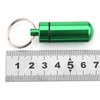 9Pcs Keychain Pill Container, Portable Mini Keychain Pill Holder Aluminium