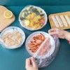 100 Pcs Fresh Keeping Bags,Elasticated Food Covers Cling Film Bag,Reusable