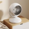 Table Fan 4 Speed Modes Stable Base Ultra Quiet Rechargeable