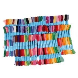 Craft Thread Jumbo Pack – 105 Individual Threads Per Pack – Multicolor Embroidery Floss for Cross Stitching, Friendship Bracelets, and DIY Crafting
