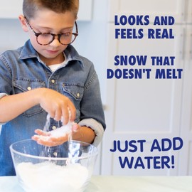 Snow in Seconds Large Instant Snow Artificial Snow - As Seen on Shark Tank - Make Cloud Slime