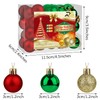 Ruisita 36 Pieces 30 mm Christmas Balls Decoration Shatterproof Christmas
