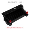 Motorcycle Oil Cooler Radiator Compatible with Harley Touring Road King