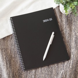 Blue Sky 2024-2025 Academic Year Weekly and Monthly Planner, 8” x 10.875”, Flexible Cover, Wirebound, Dainian (150152)