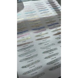 KC Beauties Handmade DIY Watercolor Paint Quarter Pan holographic Orange