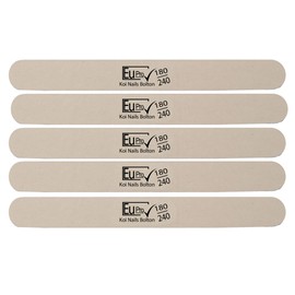 5x 180/240 White Grit Eu Pro Nail file high Salon quality emery boards Made in Germany (5x)