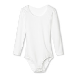 CALIDA Natural Comfort Women's 3/4 Sleeve Bodysuit with Three Poppers, White