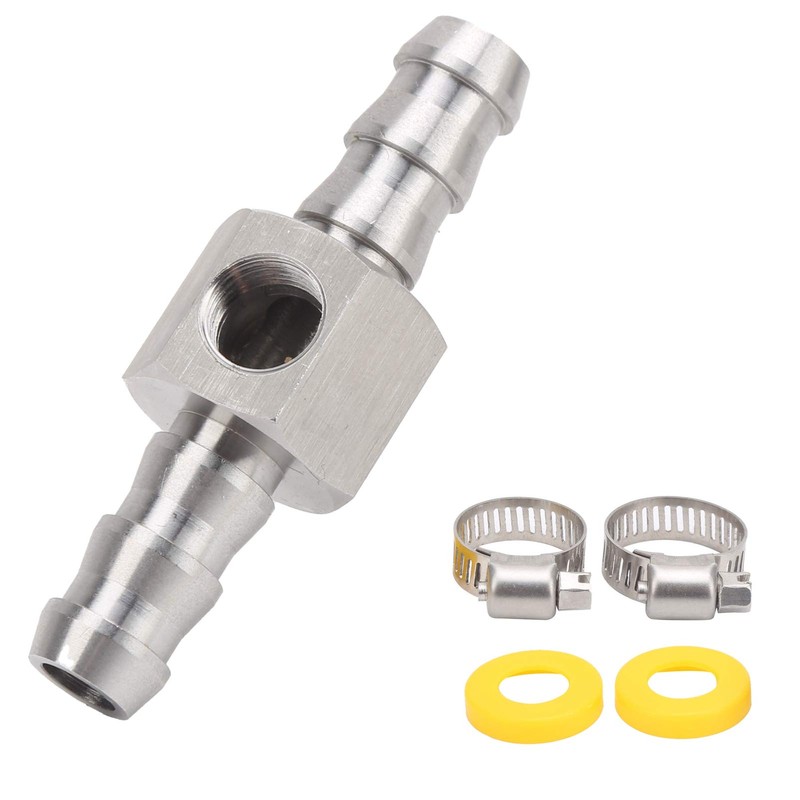 Fuel Pressure Sensor T Fitting Adapter with 2 x Plastic