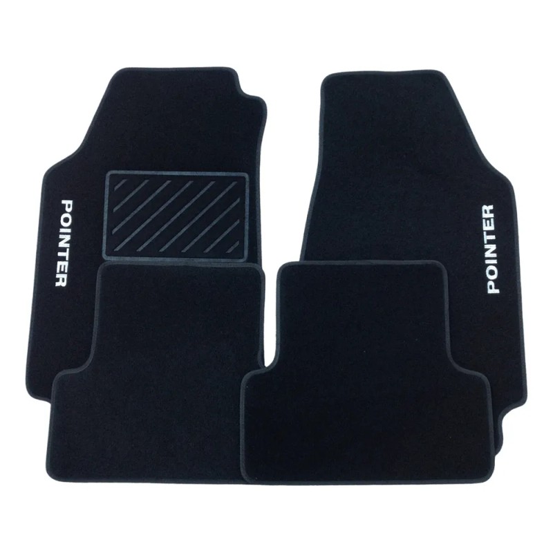 Set 4 Tapetes Original Vw Pointer 1998-2010 Alfombra Negro