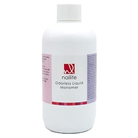 Nailite Odorless Liquid Monomer 16 Oz, Clear color, Non-Yellowing, Non-Crack, Non-Lift, EMA Based
