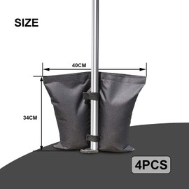 4 Pack Nylon Buckle Weight Bags, Heavy Duty Safety Sandbags, Tent Safety Weight Bags, Outdoor Fixed Weight Bags for Tent, Camping, Field