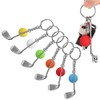6pcs Mini Golf Club Ball Keychain Creative Sporting Golf Club