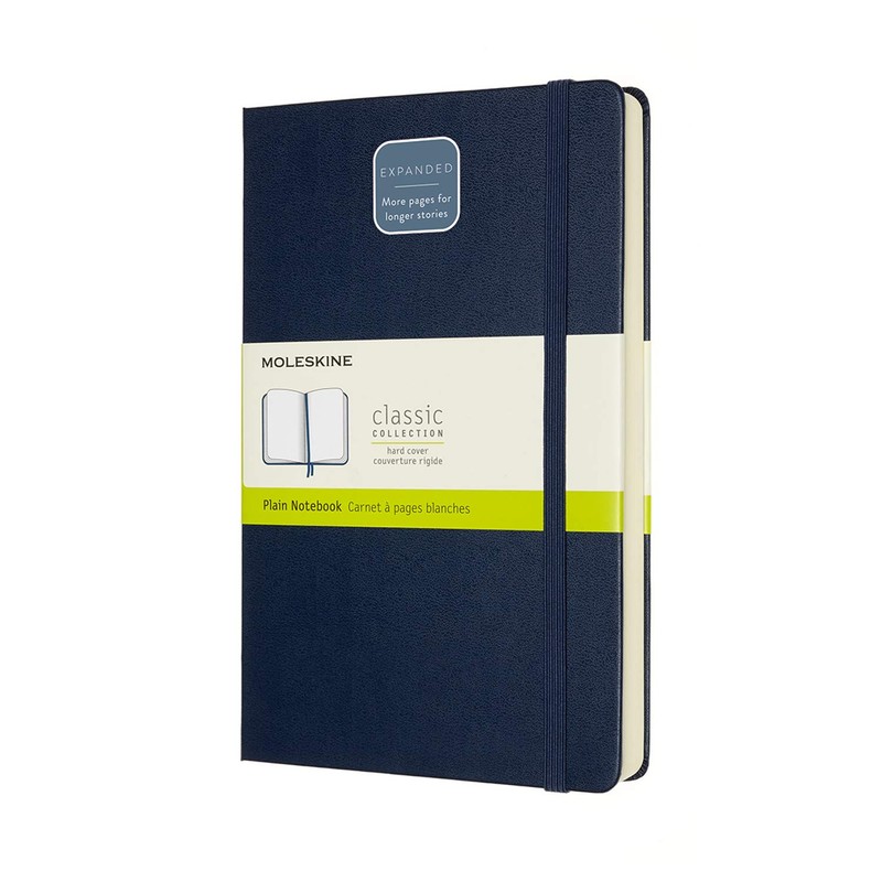 Moleskine QP062EXPB20 Notebook, Classic Notebook, Expanded (400 Pages), Hard Cover,