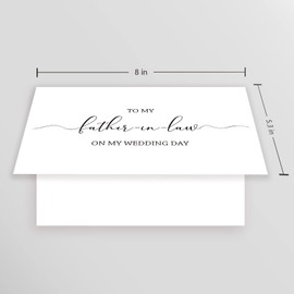 To My Future Father-in-Law - Wedding Day Thank You Card
