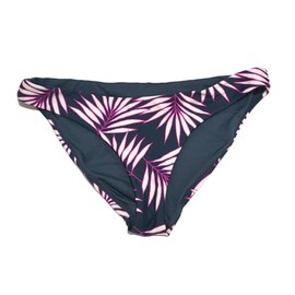 Womens Swim Macaw Palm Nazare Full-Coverage Bikini Bottom, Slate, Xs