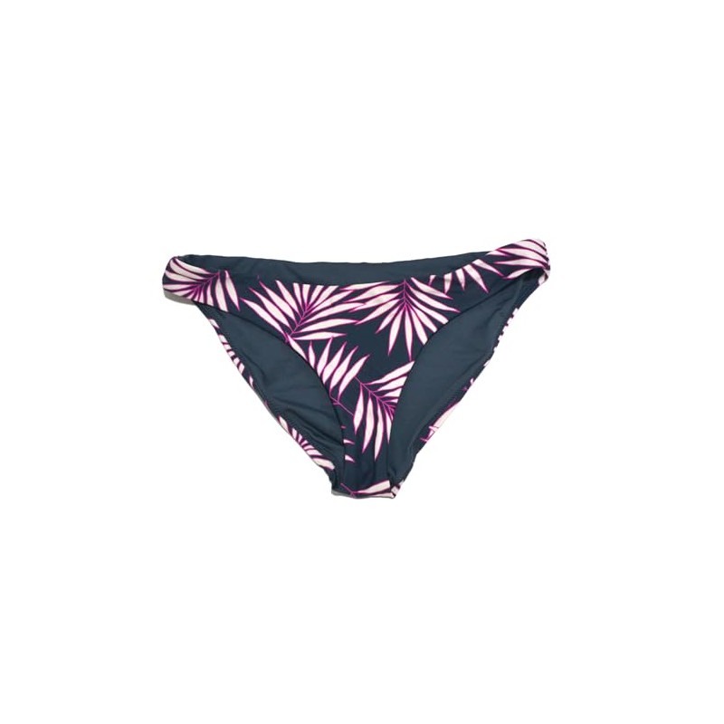 Womens Swim Macaw Palm Nazare Full-Coverage Bikini Bottom, Slate, Xs